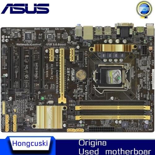 For ASUS Z87-K original motherboard Socket LGA 1150 DDR3 Z87 SATA3 USB3.0 Desktop Motherboard