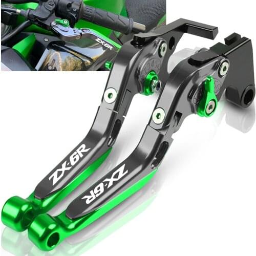 For Kawasaki NINJA ZX-6R ZX6R 2019 2020 Motorcycle Accessories CNC Adjustable Extendable Foldable Brake Clutch Levers ZX6R ZX 6R