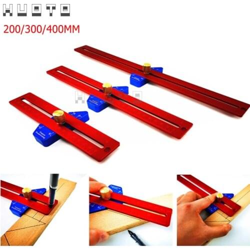 HUOTO Marking Square Ruler 200/300/400mm Woodworking Machinist Square Woodworking Measuring Tools Gauge Scribe Carpenter