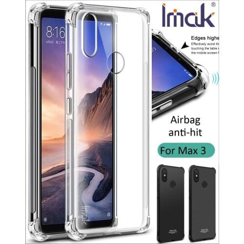 IMAK Airbag Case For Xiaomi Mi Max 3 Max3 Drop resistance anti hit Shock Soft TPU Silicone Cover