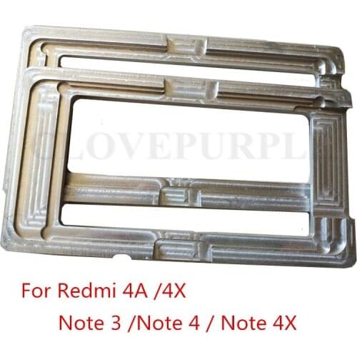 Glue Aluminum Metal Mould LCD Screen Glass Mold Holder for Xiaomi Redmi 4A / 4X /Note 3 /Note 4 / Note 4X Note3 Note4 Note4X