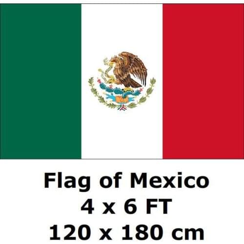 Mexico Flag 120 x 180 cm Mexican Mex Flags And Banners National Flag Country Banner