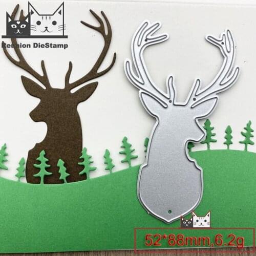 Reunion Christmas deer Metal Cutting Dies Scrapbooking Photo Album Embossing Paper Card Making Decor Die Nouveau Arrivage 2020