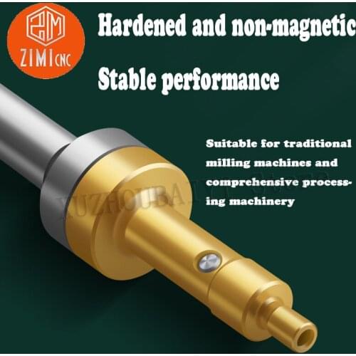 Non-magnetic split center rod photoelectric bright beep edge finder center splitter spring tool setting instrument