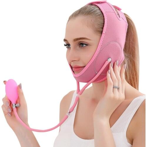 New Inflatable V Face Mask Air Pressure For Small Facial Sculpting As Sleep Mask Lifting Firming Bandage Masseter To Double Chin