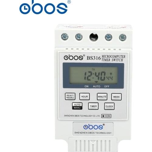 Power failure memory built-in battery 12V timer digtal 12V time switch with10 times on/off per day /weekly for global B2C market