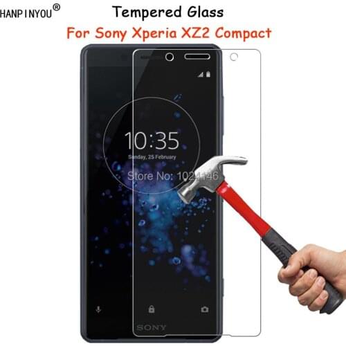 For Sony Xperia XZ2 Compact H8314 5.0" Clear Tempered Glass Screen Protector Ultra Thin Explosion-proof Protective Film Guard