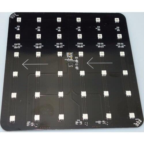 RGB full colorUCS2903 IC controlled 5050 LED pixel panel;DC24V;15cm*15cm size;6*6 leds;one panel works as one pixel