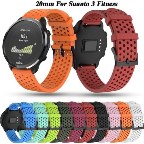 20mm Watch Silicone Wrist Strap Bracelet For SUunto 3 Fitness Watchband For Polar Ignite/2/Unite Smartwatch Belt Writband Correa