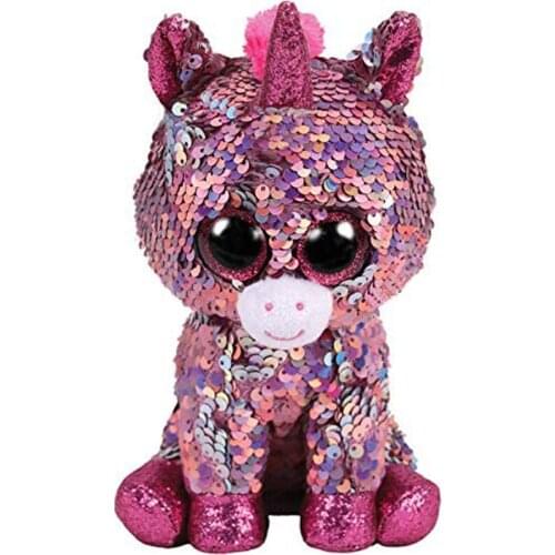 Ty Sparkle The Unicorn Sequin Flippable Series Plush Animal Toys Stuffed Doll Gift 15cm