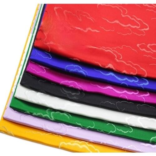 Wide 29" Jacquard Brocade Mongolian Garment Tang Dress Cheongsam Material Film TV Stage Cloth Trim Diy Silk Satin Fabric Cloud