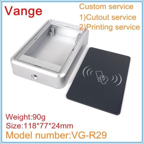 1pcs/lot intelligent card attendance project box 118*77*24mm ABS plastic enclosure case housing diy for security system device