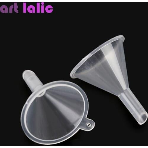 10pcs Mini Transparent Plastic Perfume Diffuser Bottle Liquid Oil Funnels Labs Creative Emulsion Packing Nail Art Equipment Tool