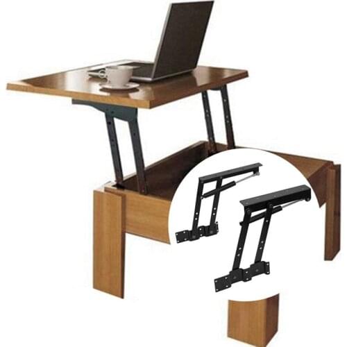 2pcs Lifting Rack Shelf Folding Spring Hinge Heavy Duty Table Lift Up Top Coffee Tea Table Computer Table Home Furniture