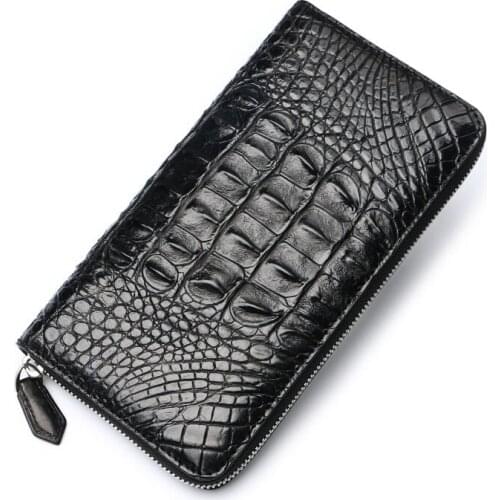 2018 New Coin Purse Embossing Alligator Fashion Crocodile Long Men Clutch Wallets Mens Crocodile Long Clutch Wallet