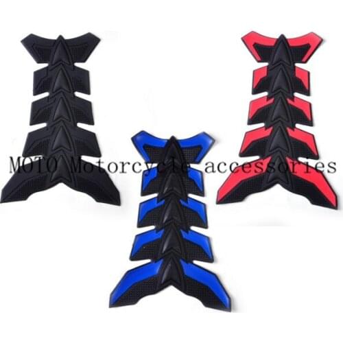 3D Motorcycle Fish Bone Car Decals Sticker Gas Oil Fuel Cap Tank Pad Protector Decal Carbon Fiber for Honda Suzuki Yamaha