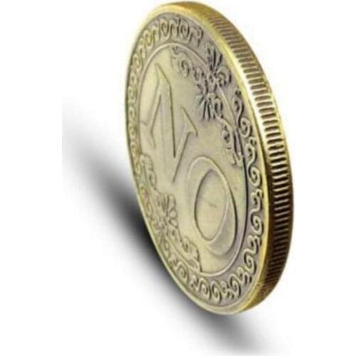 4@# 1Pcs Guess Right or Wrong Coin Collectible Great Gift Decision Coin Art Collection Yes No Letter Commemorative Coin