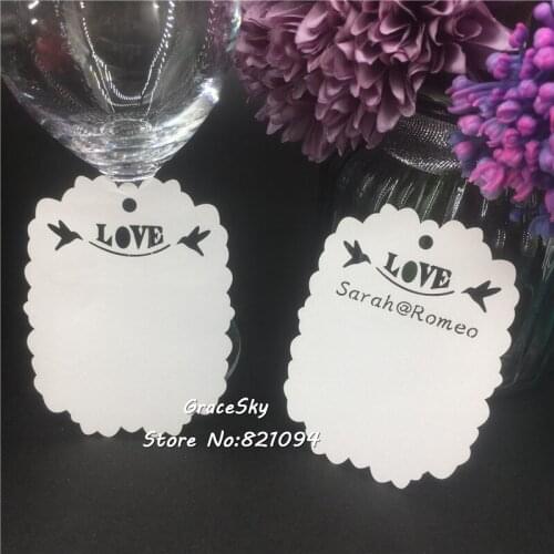 60pcs free shipping Laser Cut Laciness DIY Paper Wish Card Hang Tag Message Card Wedding Favors Party Decoration Book Mark