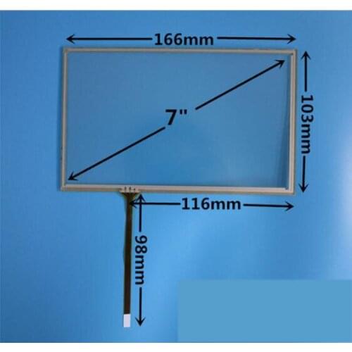 7-inch four-wire resistive touch screen car DVD navigation one machine embedded IPC 166 * 103