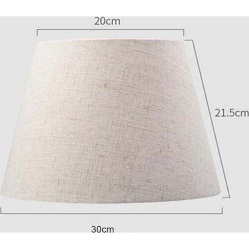 30cm E27 Art Decor lampshade round off white fabric Lamp shade for table lamp morden lamp cover for home decoration