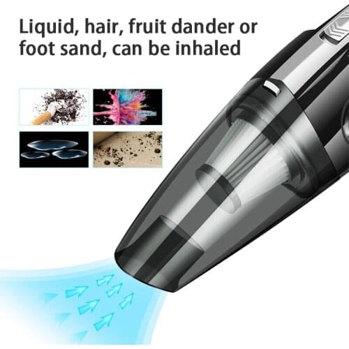 Car Wireless Vacuum Cleaner 3500PA Powerful Cyclone Suction Home Portable Handheld Vacuum Cleaning Mini