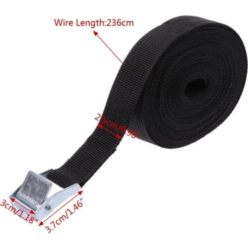 Buckle Tie-Down Belt Car Cargo Strap Strong ratchet Belt Luggage Cargo Lashing