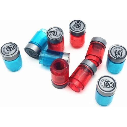 Drink Can Building Blocks Parts Bar Accessories Printed Tile Bottle Lid MOC Bricks Children Toys Compatible Friends City Bloques