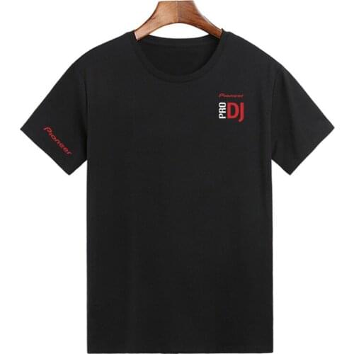 Unisex Pro Pioneer DJ Logo Cotton Mens short sleeve T-shirt elastic slim printed men t shirts fashion Summer tshirt men top