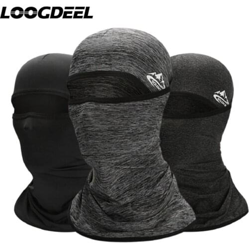 LOOGDEEL Summer Ice Silk Sunscreen Headgear Dustproof Windproof Fishing Cycling Running Cap Ear protection Face Mask Tail Hat
