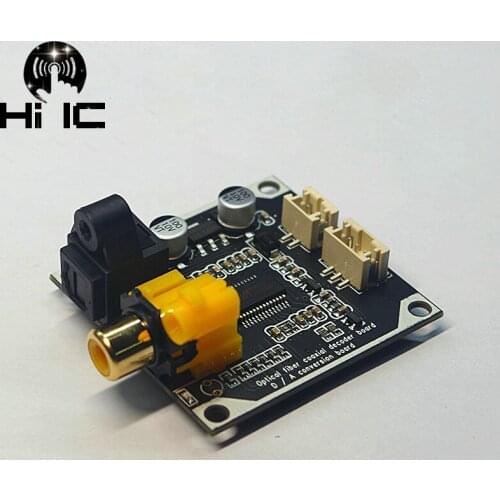 HiFi Audio DAC Digital Audio Decoder 24bit 192khz Optical Fiber Coaxial Digital Signal Input Stereo Output Decod Board