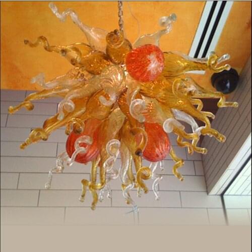 Artistic Decoration Big Sale Chihuly Style Chandelier Mount Blown Borosilicate Glass Modern Chandelier Light