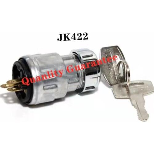 JK422 key switch car start ignition switch forklift electric door lock preheat switch