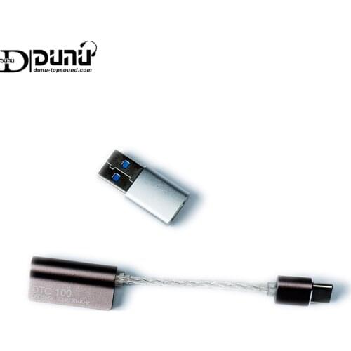 DUNU DTC100 ESS9118EC USB DAC Cable TYPE-C to 3.5mm Earphone Amplifier AMP PCM 24bit/384kHZ DSD256 for Android Phone DTC 100
