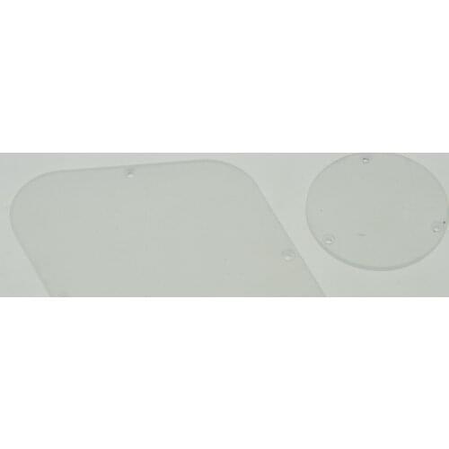 KAISH Clear Transparent LP Rear Control Switch Plate Cavity Cover Fits for USA LP