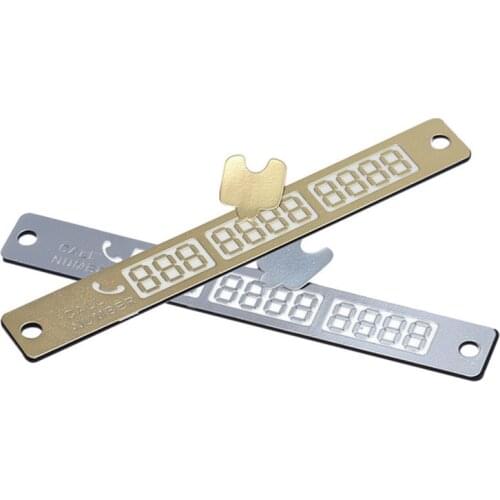 Temporary Car Parking Card Telephone Number Card Notification Night Light Sucker Plate Car Styling Phone Number Card