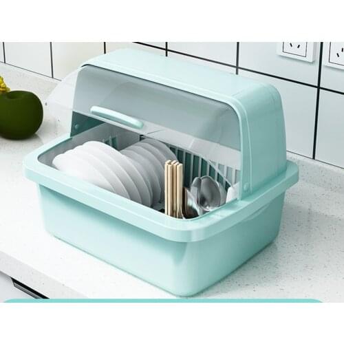 Bowl storage box Bowl storage box draining kitchen supplies household collection with lid storage bowl and dish storage rack cup