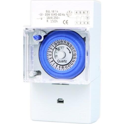 Free Shipping GEYA SUL181h Din Rail Analog Mechanical Timer Switch 30 Minutes Programmable110V 220V Timer