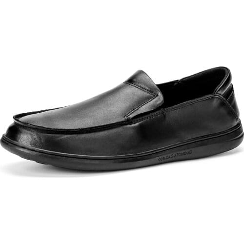 Jumpmore Genuine Leather Men Business Loafers Office Work Shoes Male Casual Lazy Shoes Outdoor Footwear Size 38-48