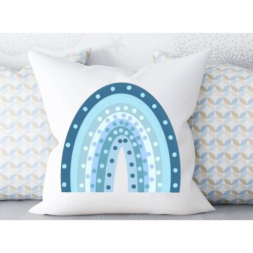 Baby boy girl rainbow Cushion cover Personalised Pillow Nursery rainbow cushion Baby Room Christening Gift Keepsake