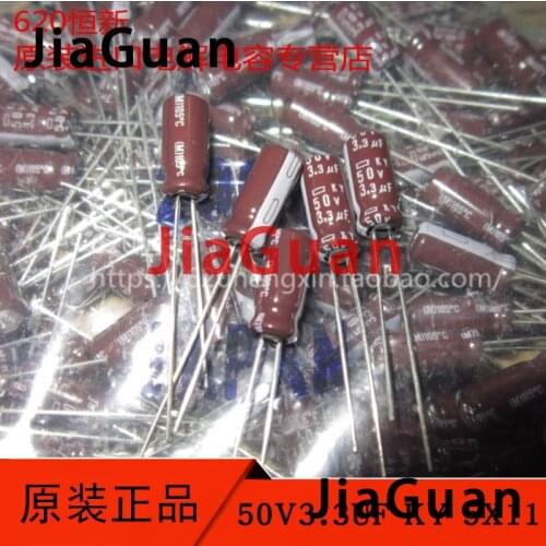 50pcs NEW CHEMI-CON NIPPON KY 50V3.3UF 5x11MM electrolytic Capacitor 3.3UF 50V NCC 3.3UF/50V ky 50v 3.3uf