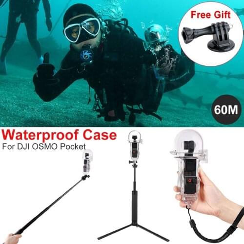 New Arrival 60 Meters Waterproof Case Diving Shell Housing for OSMO POCKET Camera Gimbal Accessories