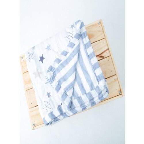 Autumn High quality muslin tree 6layers bamboo gauze newborn supplies broad edge baby Child dream blanket 120X120cm