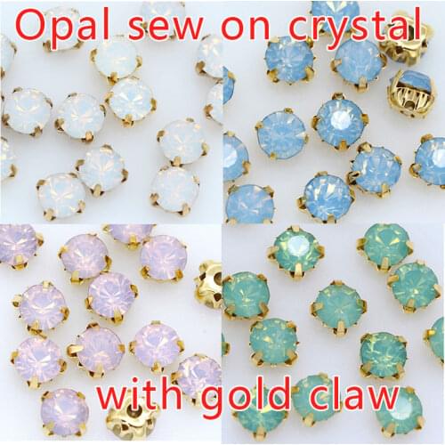 Super shiny 3-8mm flatback Glass Crystal Sew on rhinestones Montee 4-hole sewing button garment accessories jewelry making beads