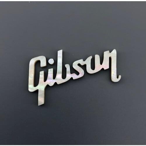 1.3 mm thick White Mother of Pearl Guitar Peghead Logo inlay Decal