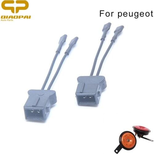 Universal Car Snails Horn Dedicated Horn Socket Conversion plug Loudspeaker Socket Accessories For Beverly Elysee Peugeot Car