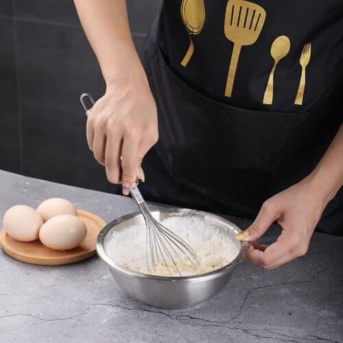 Stainless Steel Balloon Wire Whisk Manual Egg Beater Mixer Kitchen Baking Utensil Milk Cream Butter Whisk Mixer