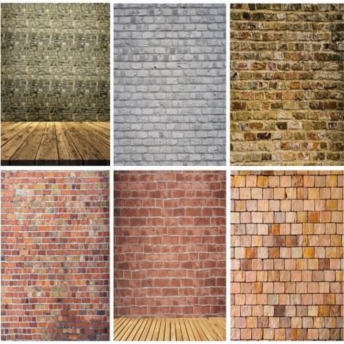 SHENGYONGBAO Vinyl Custom Photography Backdrops Vintage Brick Wall Theme Photo Background Studio Props 201225RY-01