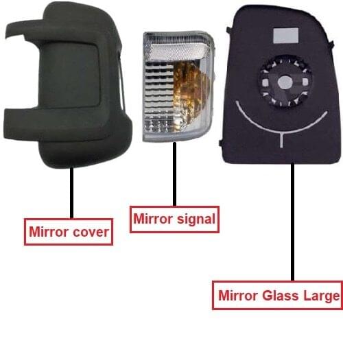 EXTERIOR REAR VIEW MIRROR COVER + MIRROR SIGNAL + MIRROR CAMI LEFT BOXER-JUMPER-DUCATO 2006