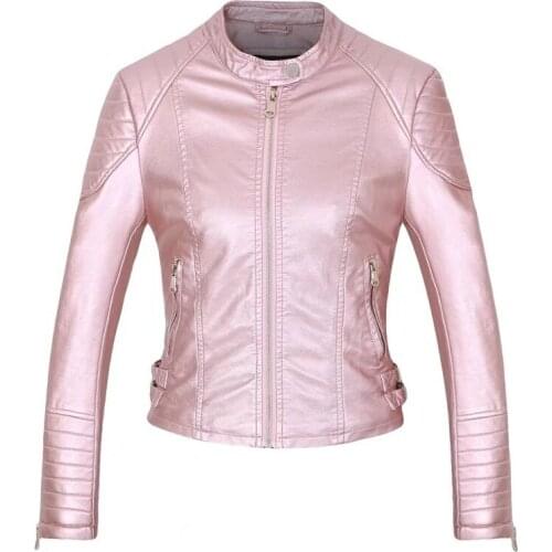 WSYORE Fashion Spring Motorcycle Women PU Leather Short Jacket 2020 New Autumn Slim Hot Sales Black Jackets and Coats NS304