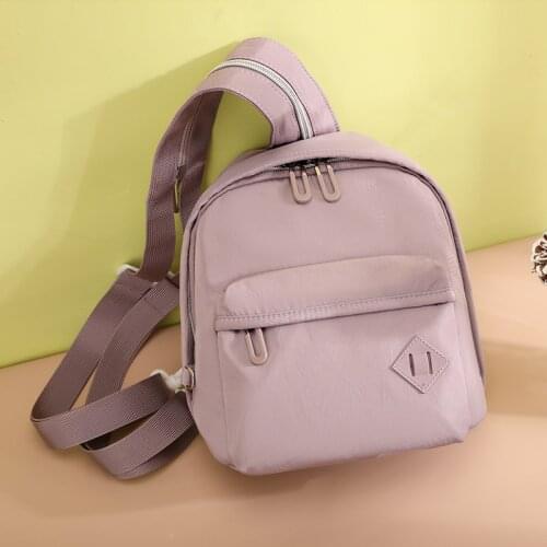 Female Pack High Quality Nylon Backpack Fashion Bagpack Shoulder Back Bag Simple Backpacks for Girls Portable Bookbag